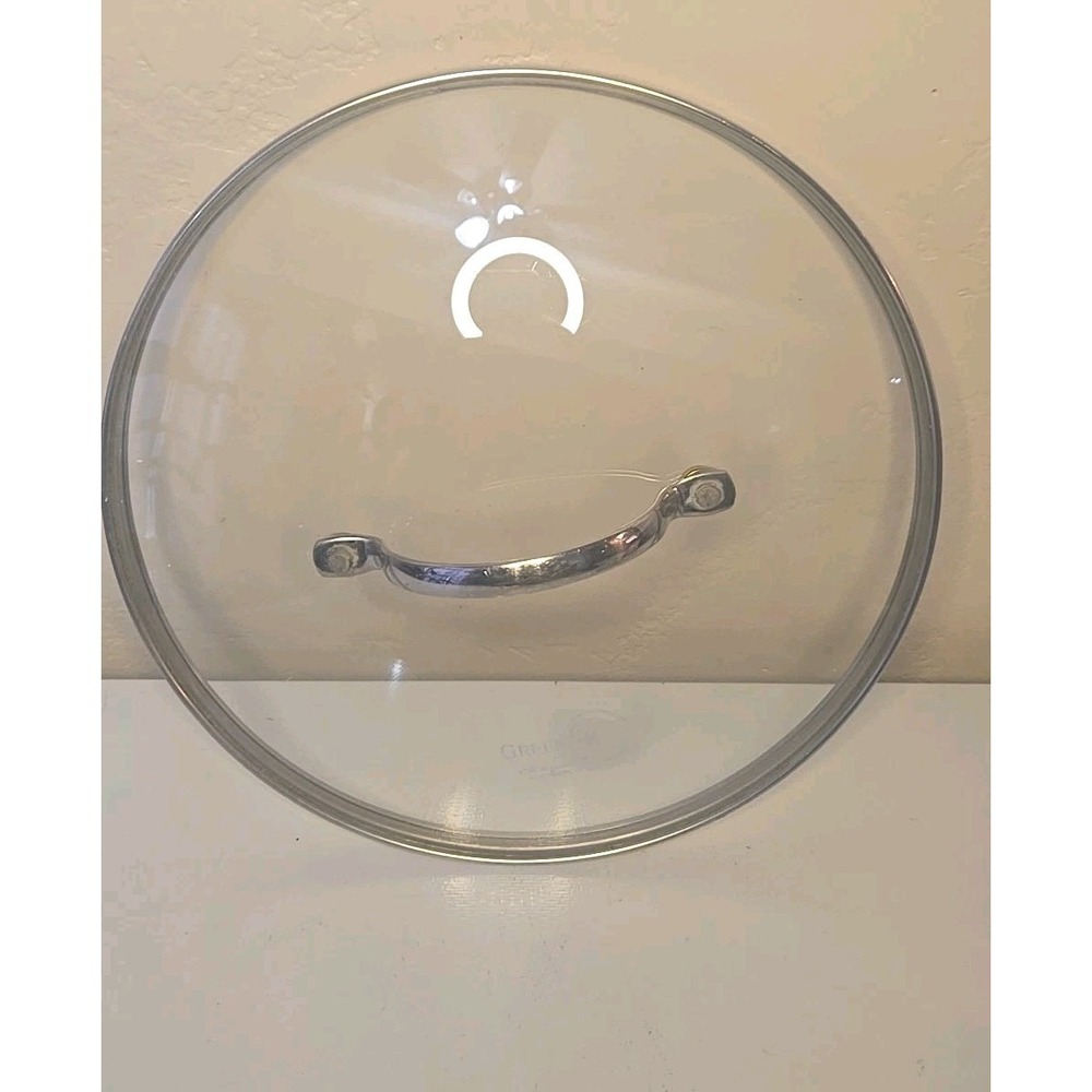 GreenPan 9.5" Glass Replacement Lid - Stainless Steel Handle - OEM Cookware Part